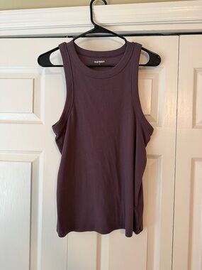 Old Navy Sleeveless Ribbed Tank - Deep Plum